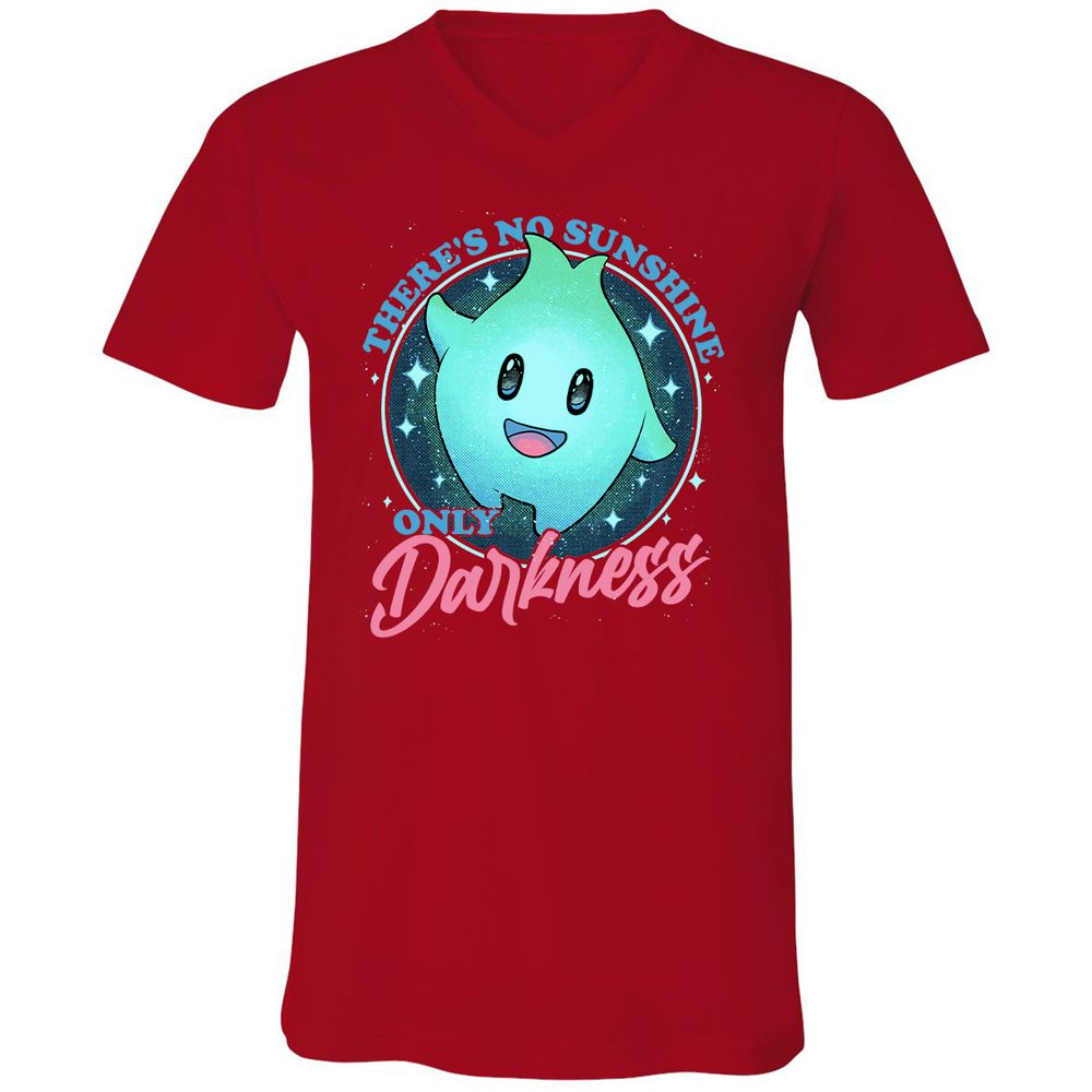 Unisex V-Neck T-Shirt - L6FCQWUF - Red - 3