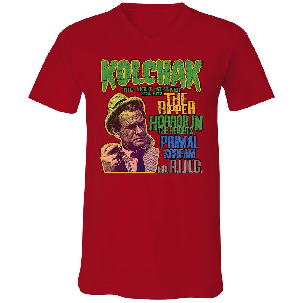 Unisex V-Neck T-Shirt - 51NUTT3B - Red - 3