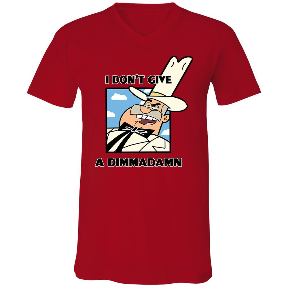 Unisex V-Neck T-Shirt - VTRFFSZ8 - Red - 3