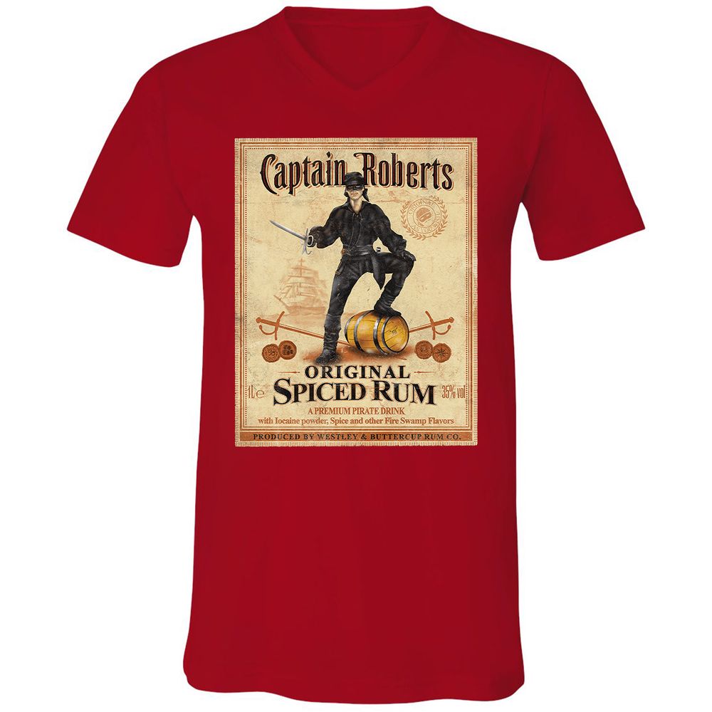 Unisex V-Neck T-Shirt - HJNPLV6C - Red - 3