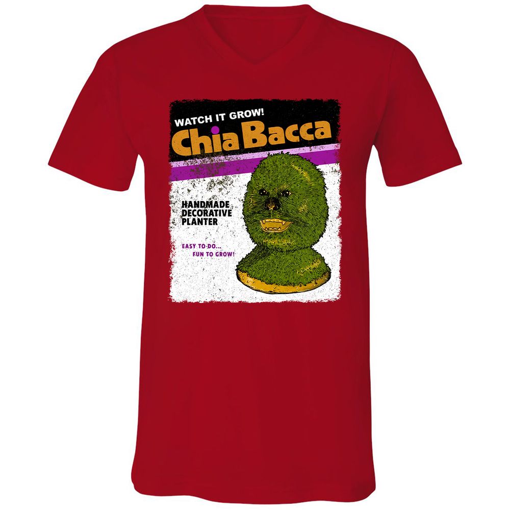 Unisex V-Neck T-Shirt - L9SZHRZ7 - Red - 3