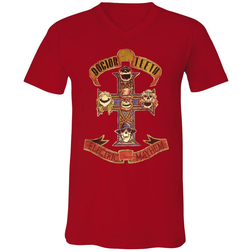 Unisex V-Neck T-Shirt - JWT9K94P - Red - 3