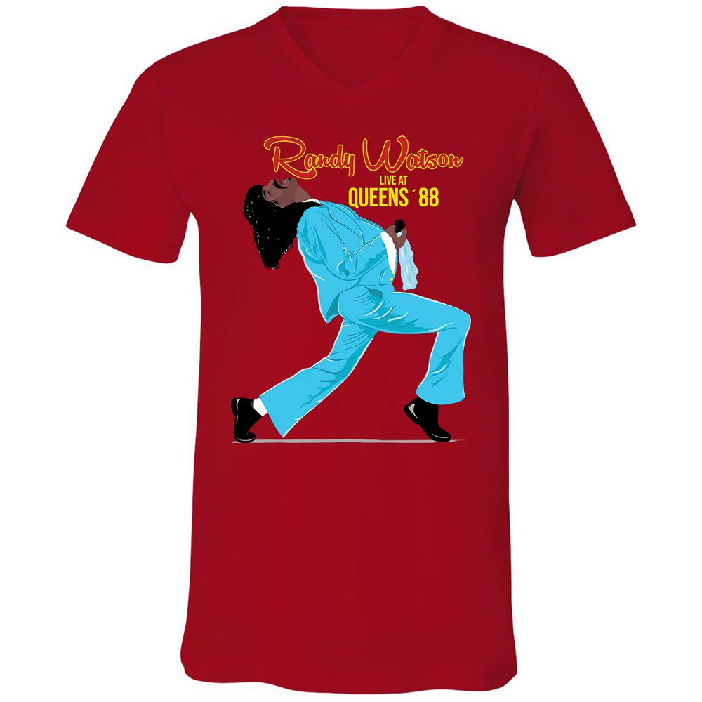 Unisex V-Neck T-Shirt - H32T7AGP - Red - 3