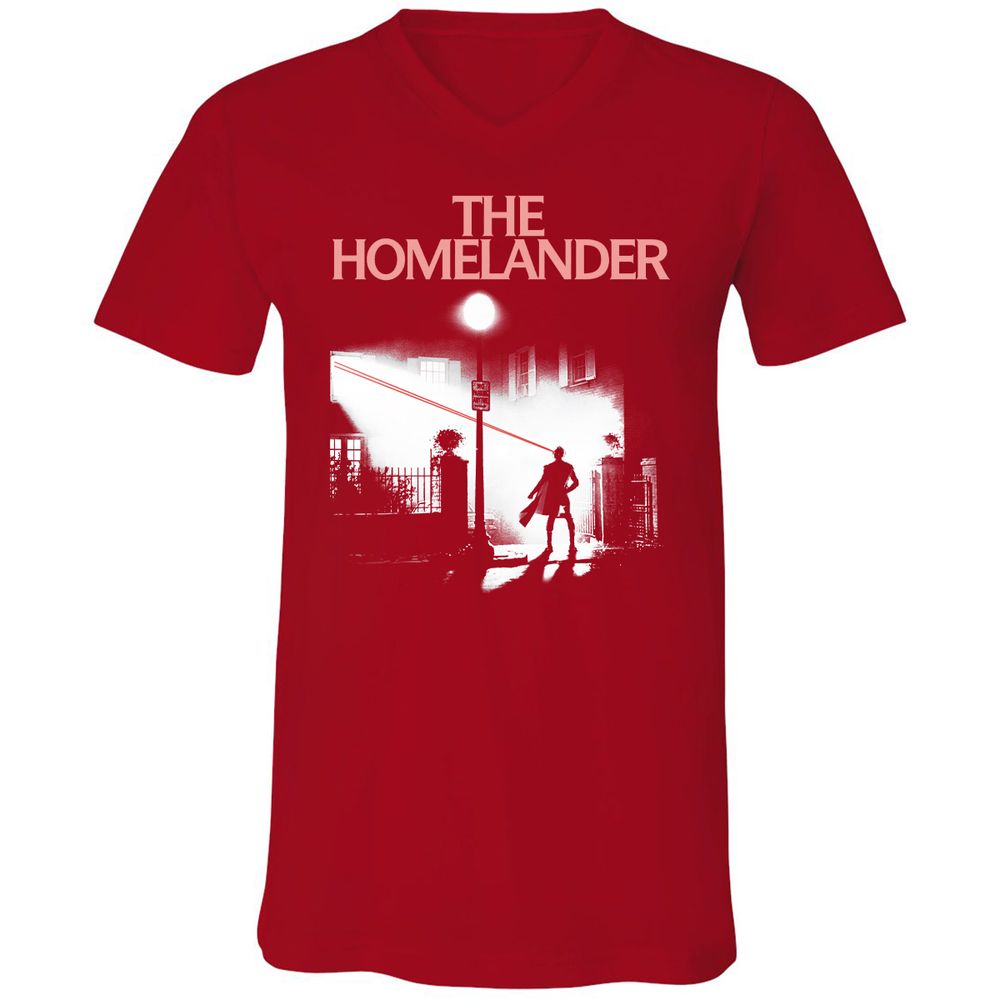 Unisex V-Neck T-Shirt - DDU3LFH3 - Red - 3