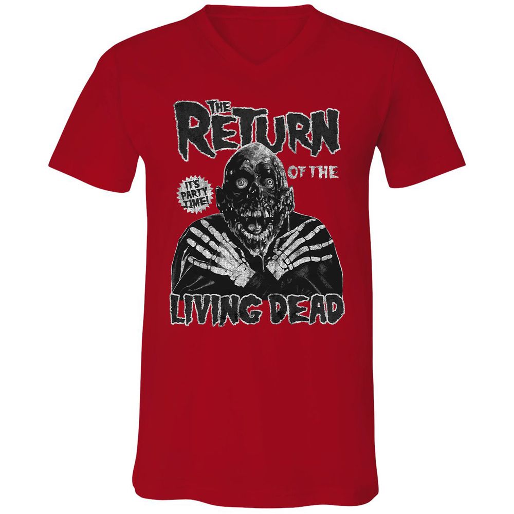 Unisex V-Neck T-Shirt - 4AMYPWJA - Red - 3