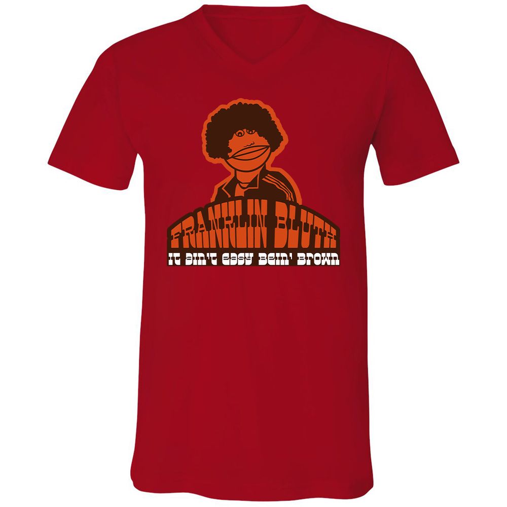 Unisex V-Neck T-Shirt - 4S9AVNBX - Red - 3