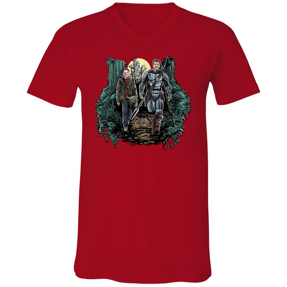 Unisex V-Neck T-Shirt - 9PPAVAVS - Red - 3