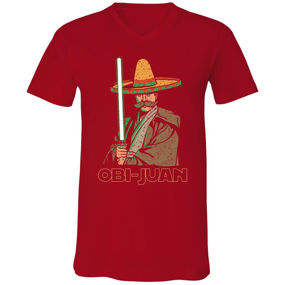 Unisex V-Neck T-Shirt - K1DS1EJ7 - Red - 3