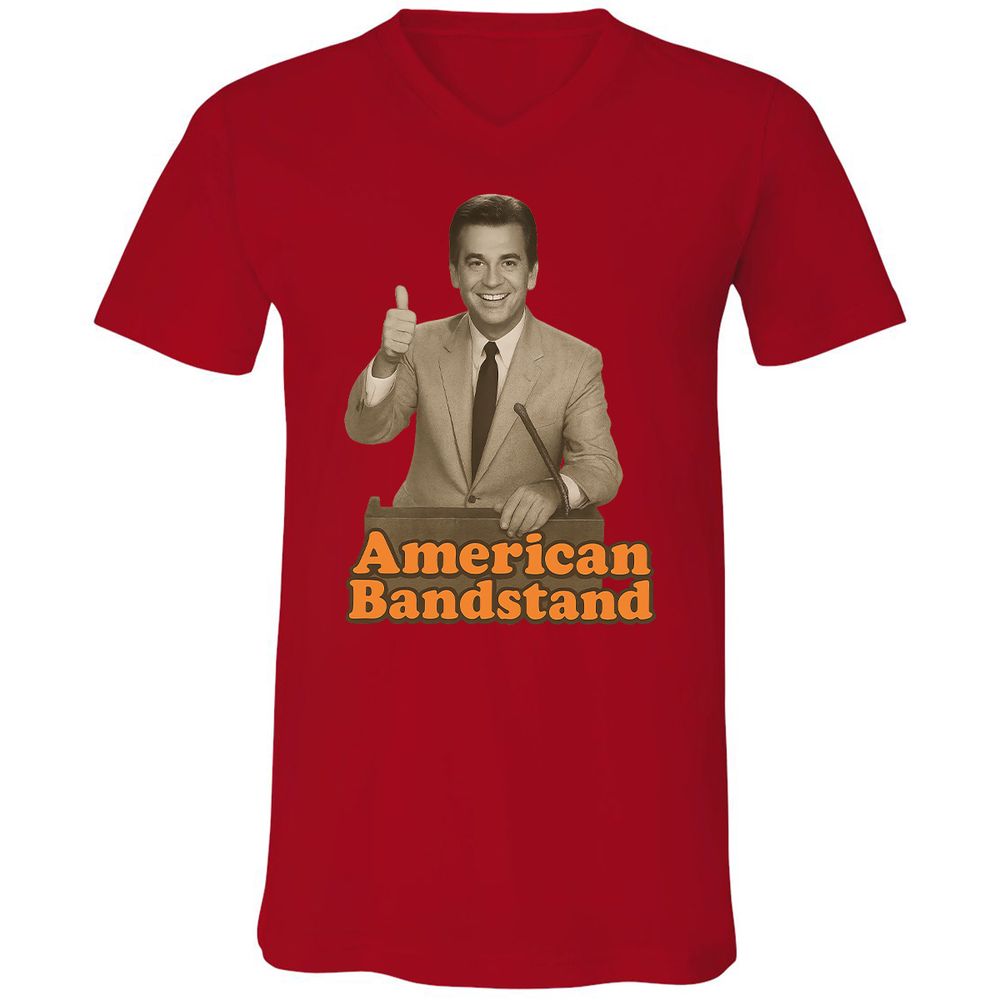 Unisex V-Neck T-Shirt - U7TULV74 - Red - 3