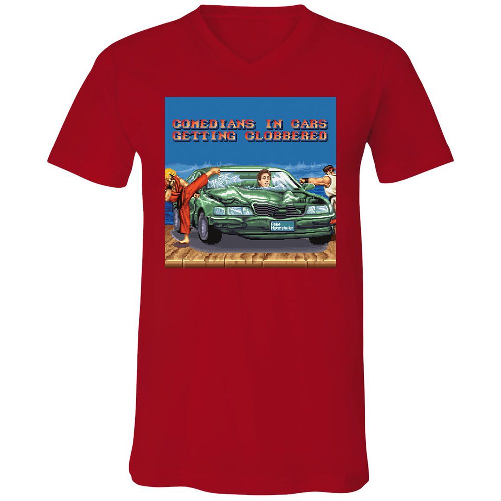 Unisex V-Neck T-Shirt - 9V252CMT - Red - 3
