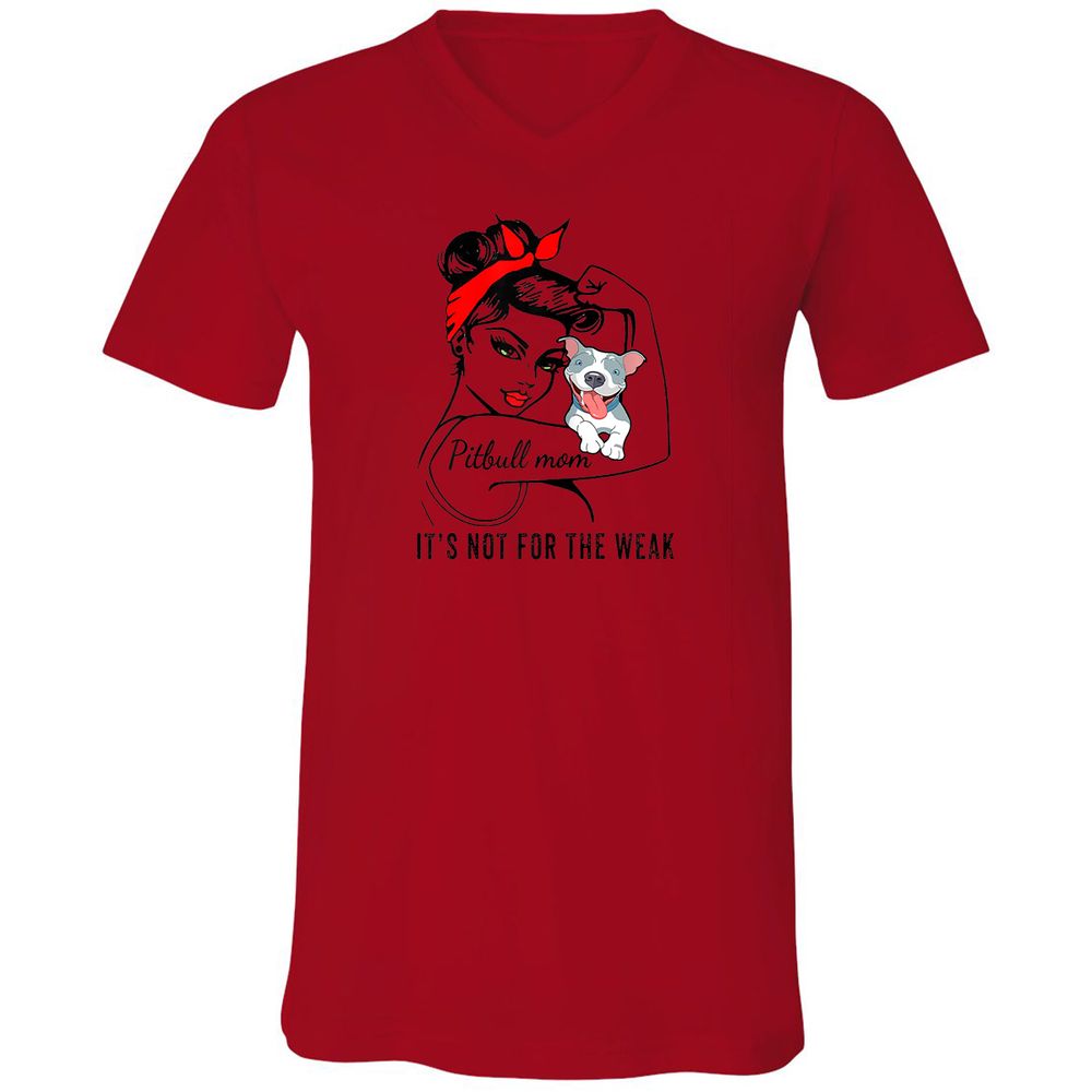 Unisex V-Neck T-Shirt - SQVHQPD9 - Red - 3