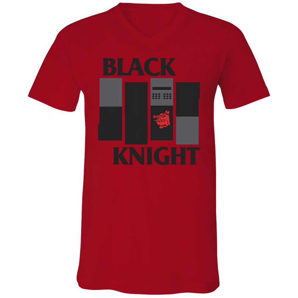 Unisex V-Neck T-Shirt - U84RCR2P - Red - 3