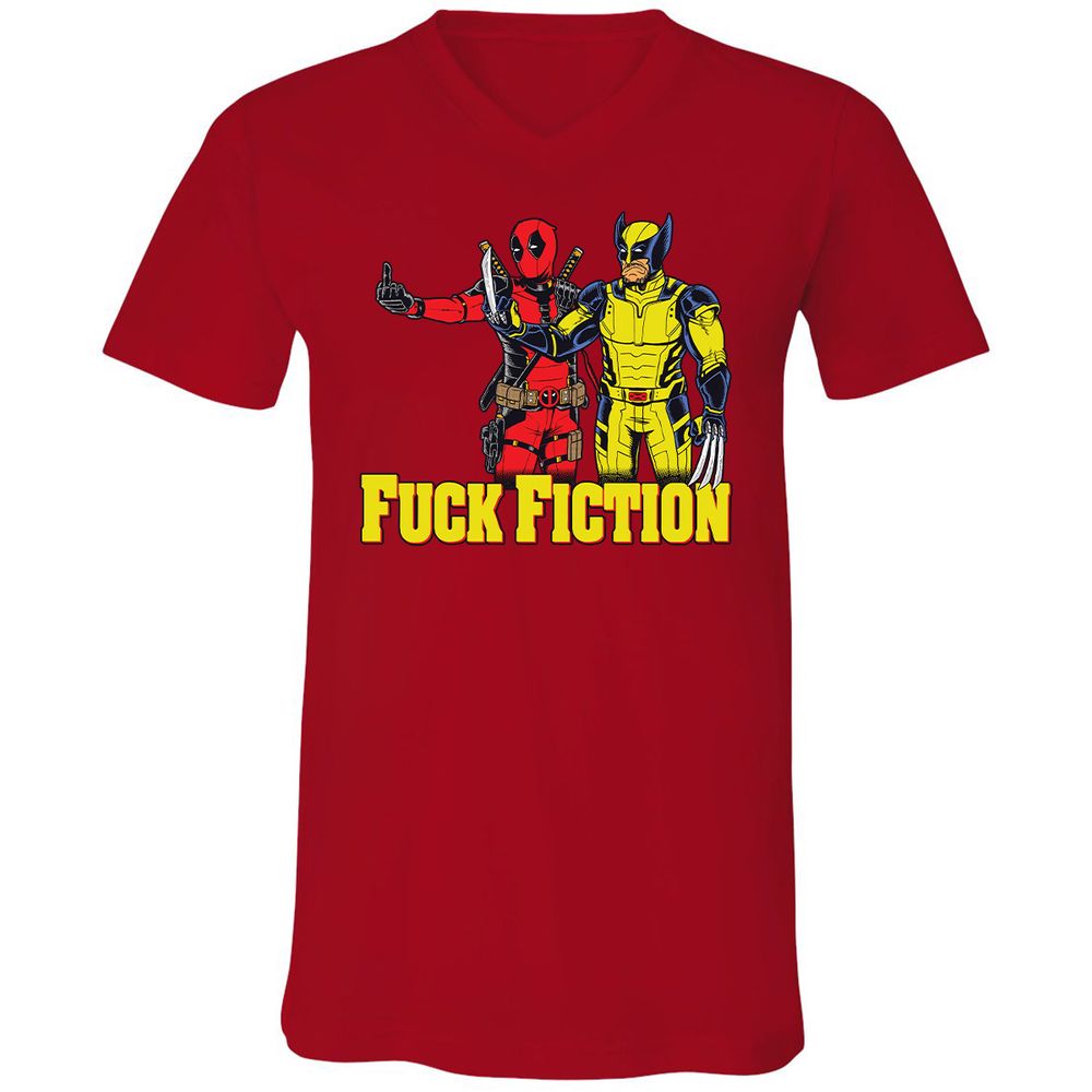 Unisex V-Neck T-Shirt - YHZ21554 - Red - 3