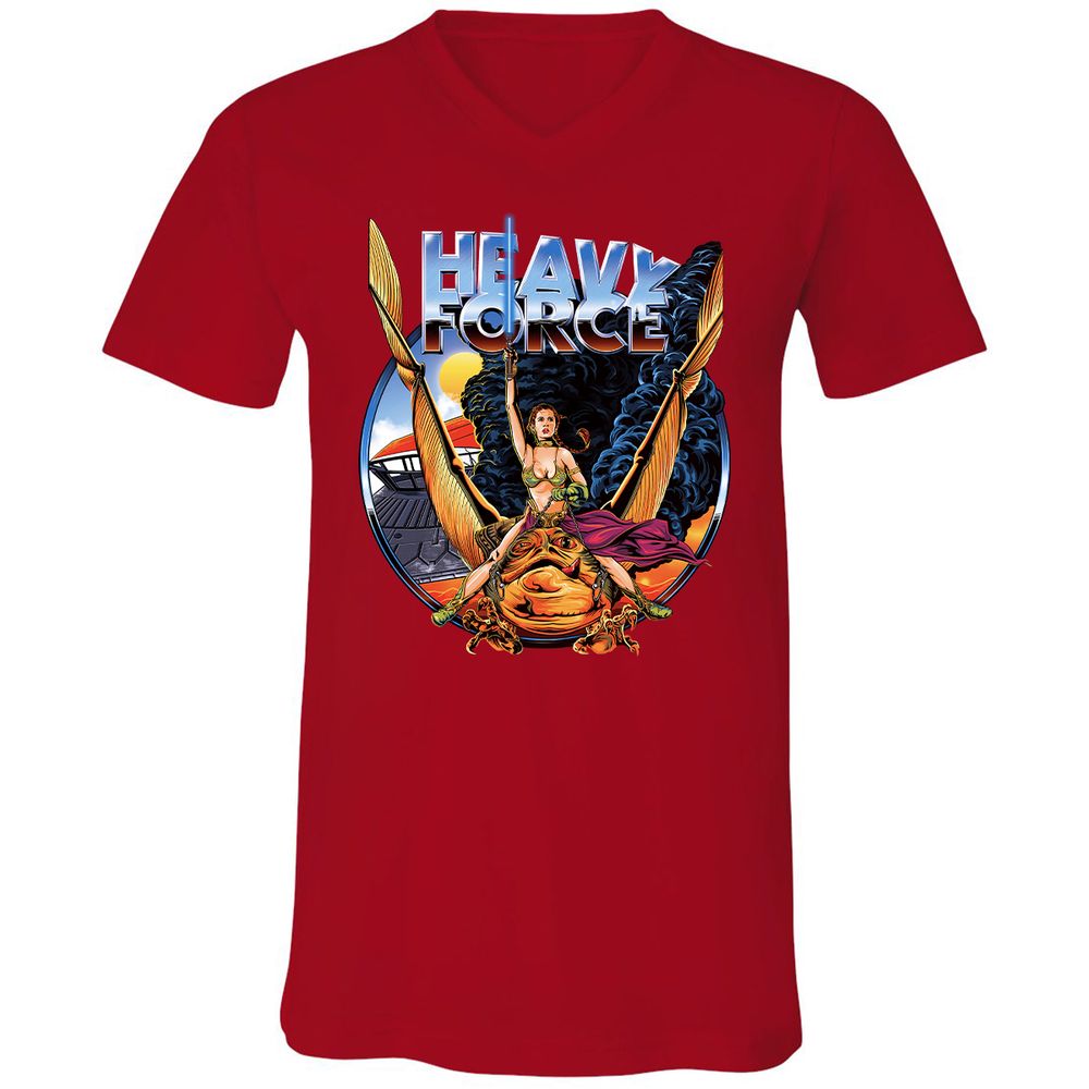 Unisex V-Neck T-Shirt - C8TF8832 - Red - 3