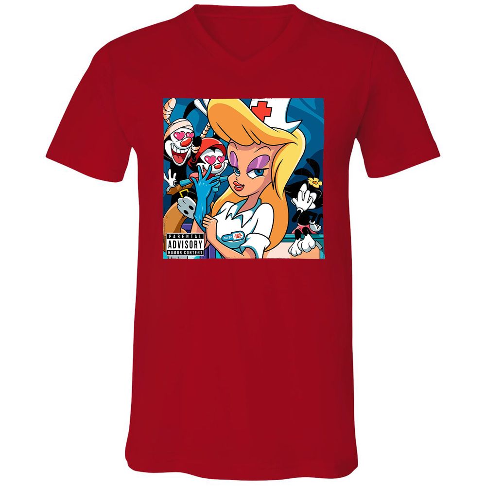 Unisex V-Neck T-Shirt - 94YTS377 - Red - 3