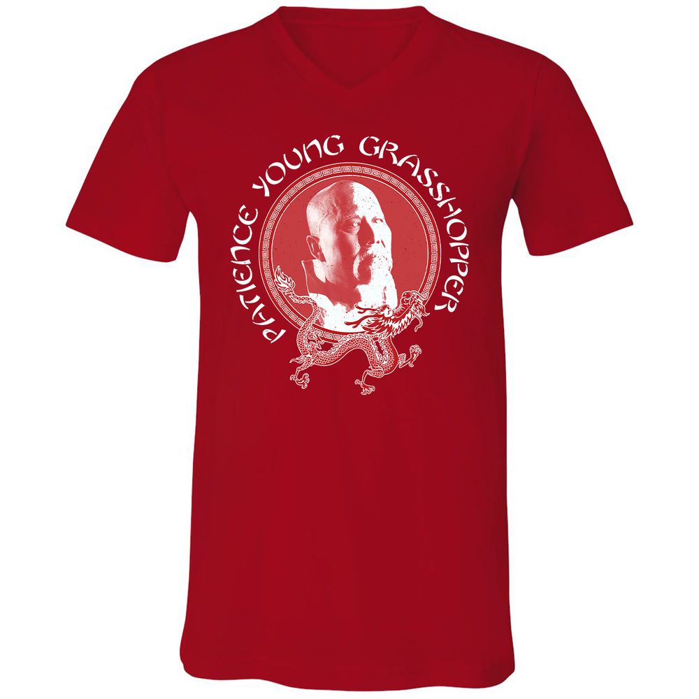 Unisex V-Neck T-Shirt - B97P5EHN - Red - 3