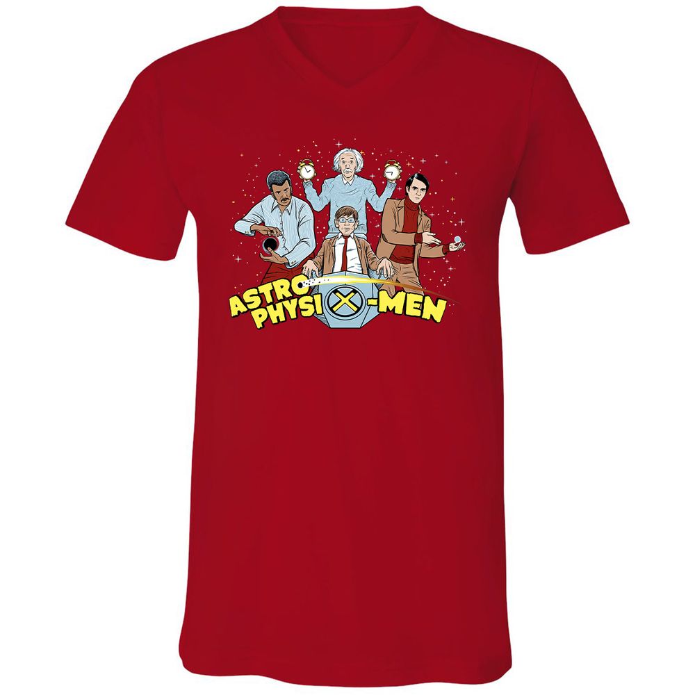 Unisex V-Neck T-Shirt - BLZH126V - Red - 3