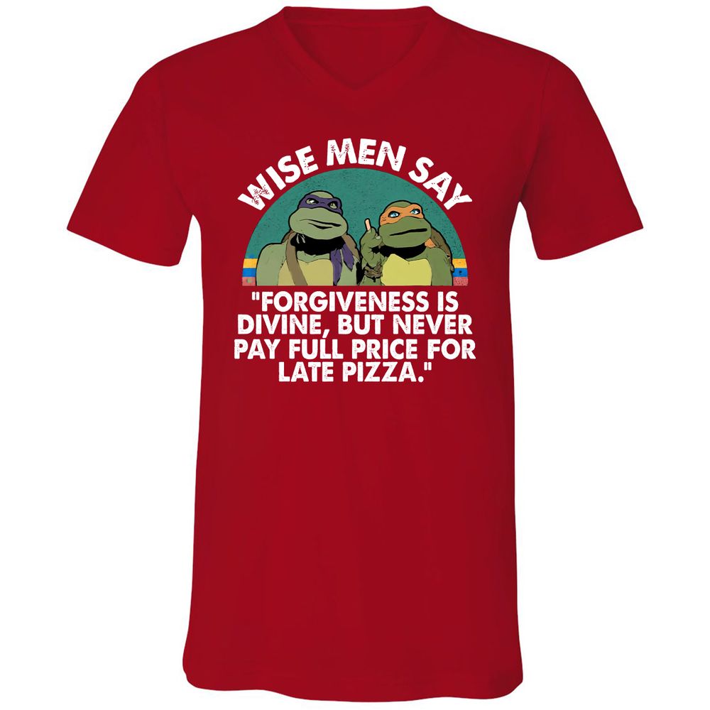 Unisex V-Neck T-Shirt - JET29G31 - Red - 3