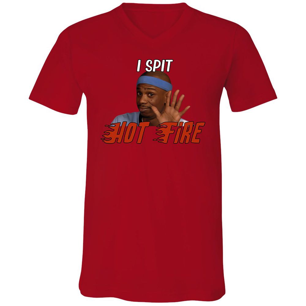 Unisex V-Neck T-Shirt - VY42XSB9 - Red - 3
