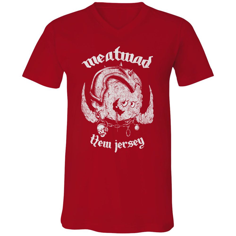 Unisex V-Neck T-Shirt - 8HRTE1TP - Red - 3