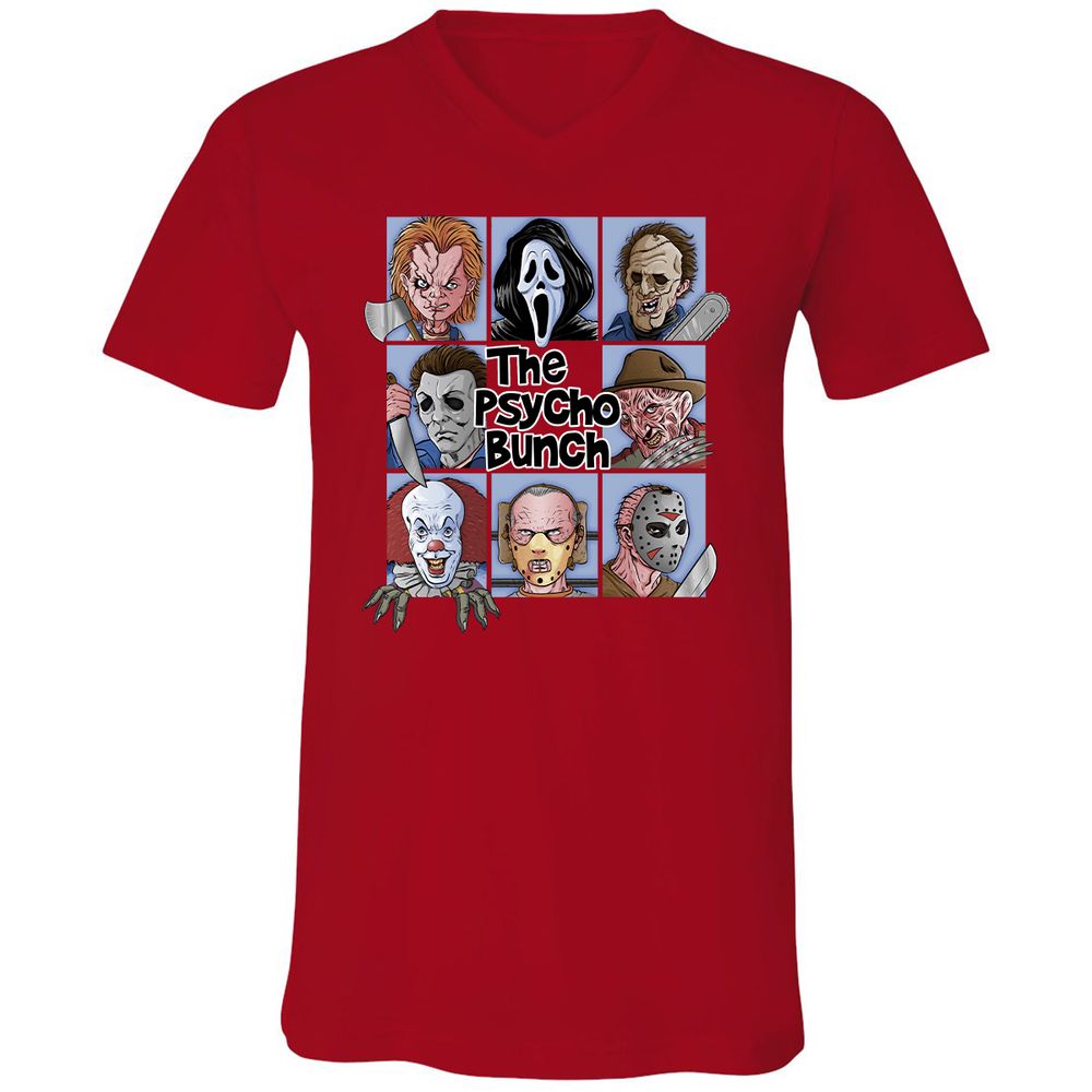 Unisex V-Neck T-Shirt - J45317TE - Red - 3
