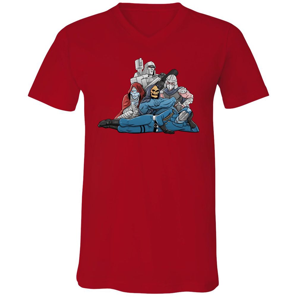 Unisex V-Neck T-Shirt - VC46TSVQ - Red - 3