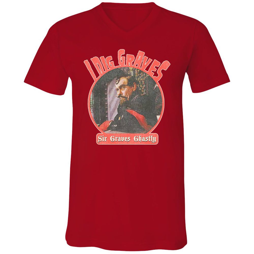 Unisex V-Neck T-Shirt - EBP7BS3U - Red - 3