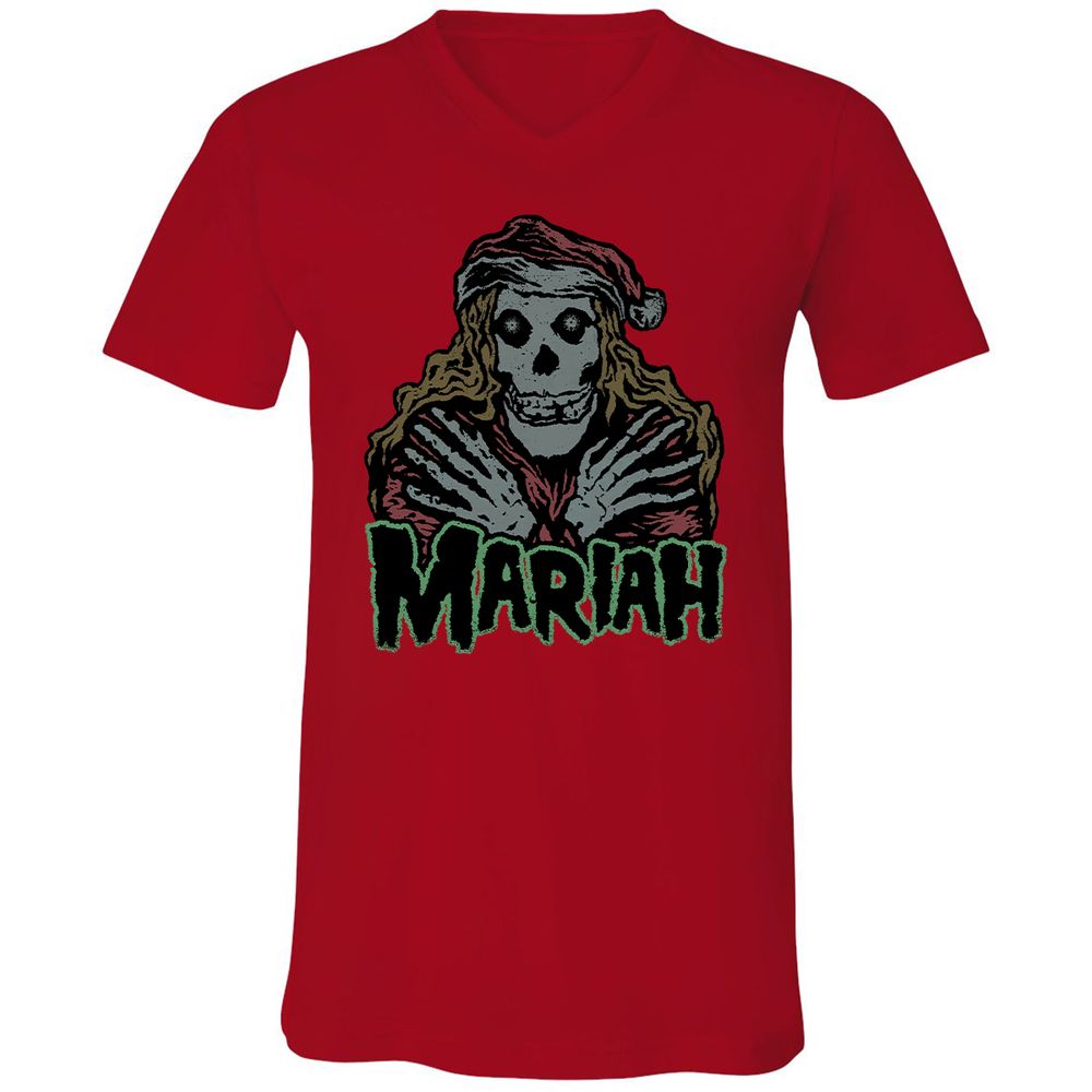 Unisex V-Neck T-Shirt - ELDR5SZF - Red - 3
