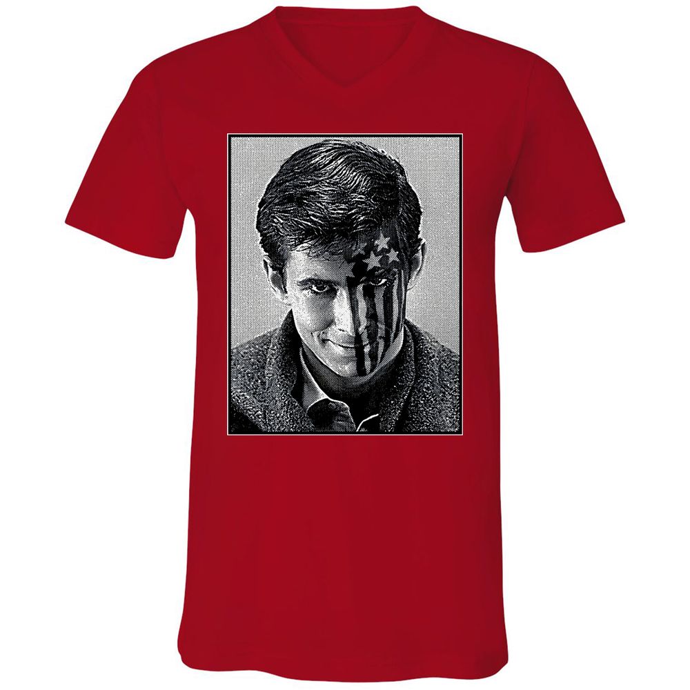 Unisex V-Neck T-Shirt - 3LGJZ4EC - Red - 3