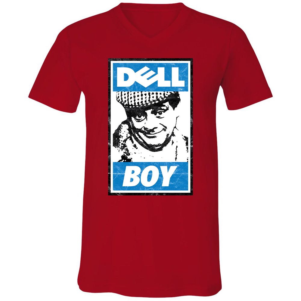 Unisex V-Neck T-Shirt - R5UTZANJ - Red - 3
