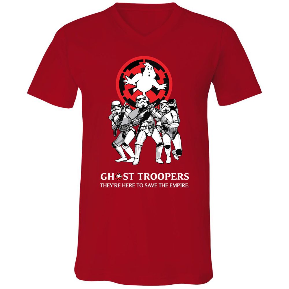 Unisex V-Neck T-Shirt - JMN9HP1D - Red - 3