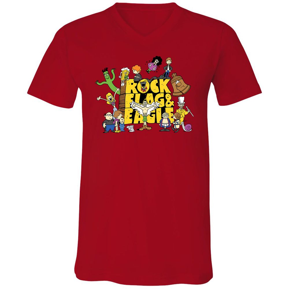 Unisex V-Neck T-Shirt - G2UG4R2C - Red - 3