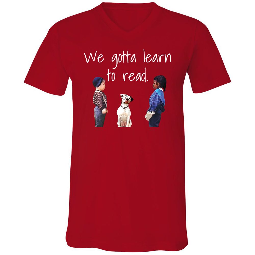 Unisex V-Neck T-Shirt - RB473FAD - Red - 3