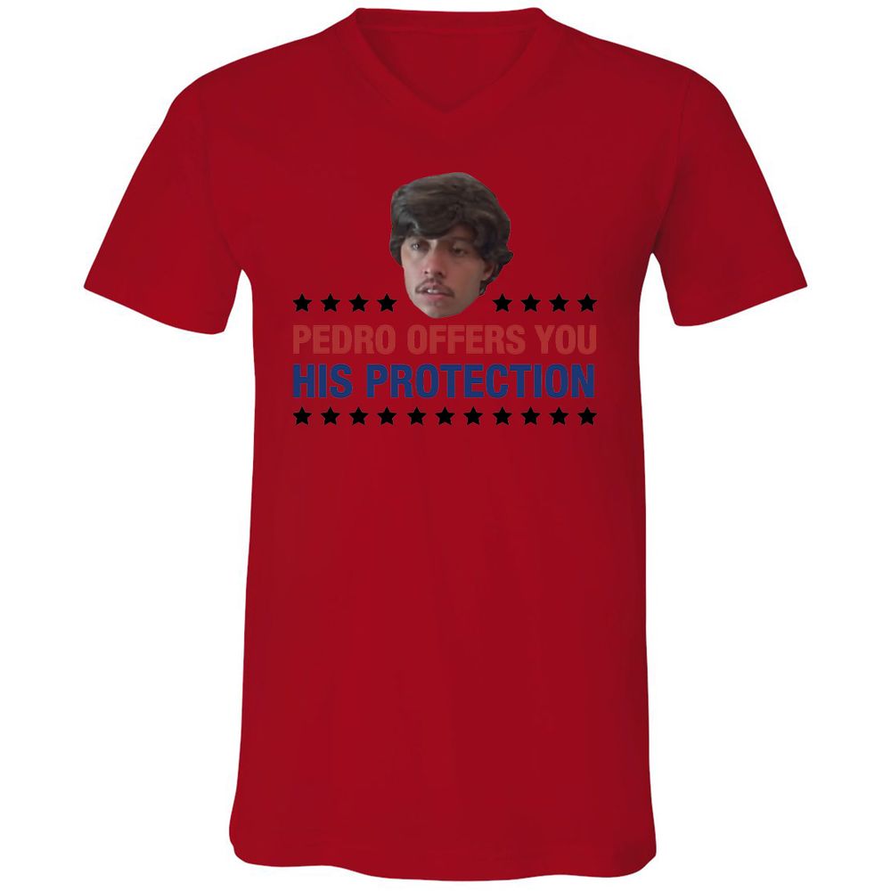 Unisex V-Neck T-Shirt - ABD3UGYG - Red - 3