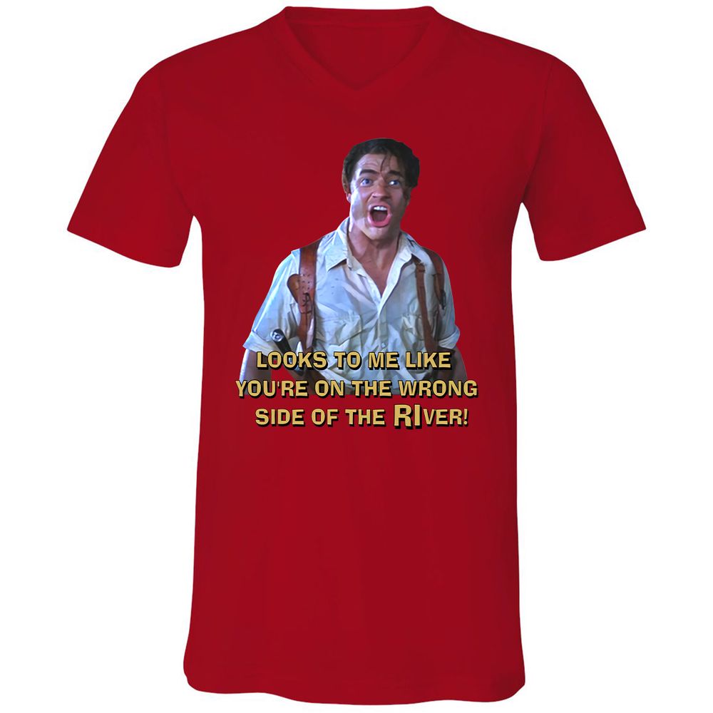 Unisex V-Neck T-Shirt - K8MCTVEW - Red - 3