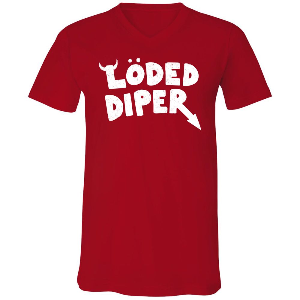 Unisex V-Neck T-Shirt - 1TWPBP3G - Red - 3