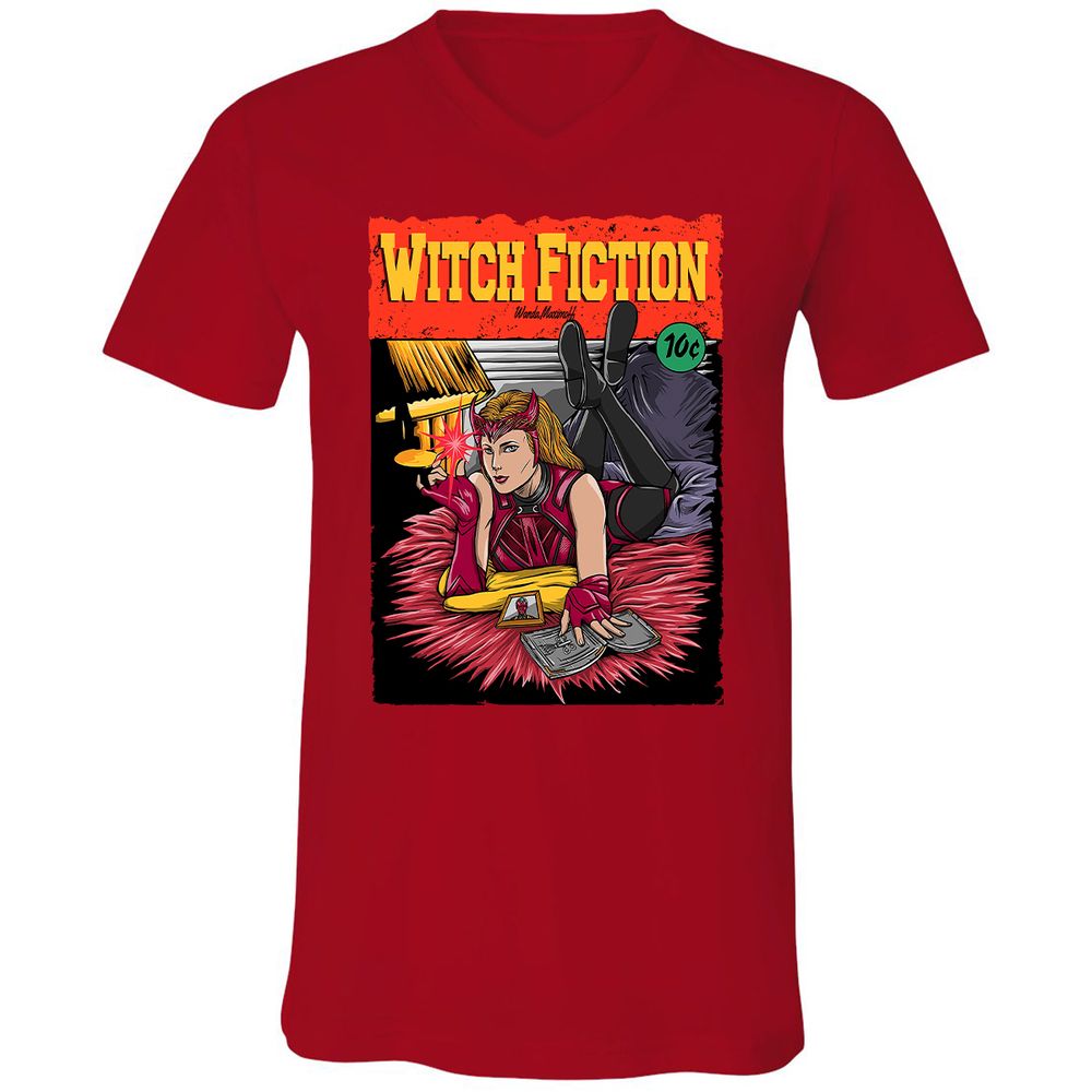 Unisex V-Neck T-Shirt - AELXATWA - Red - 3