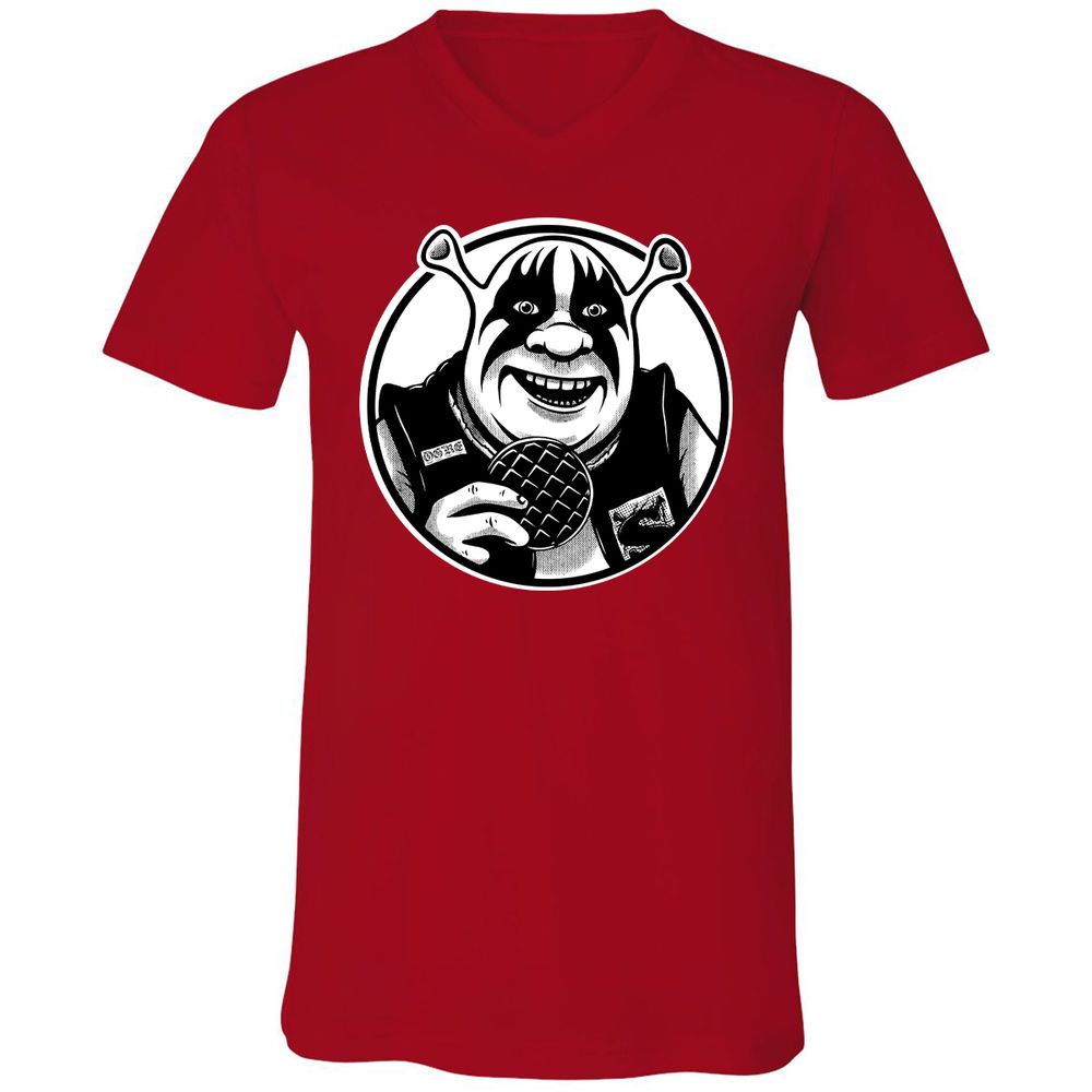 Unisex V-Neck T-Shirt - FEAMGZ36 - Red - 3