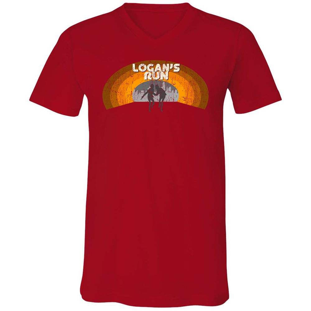 Unisex V-Neck T-Shirt - MQ82TNHB - Red - 3