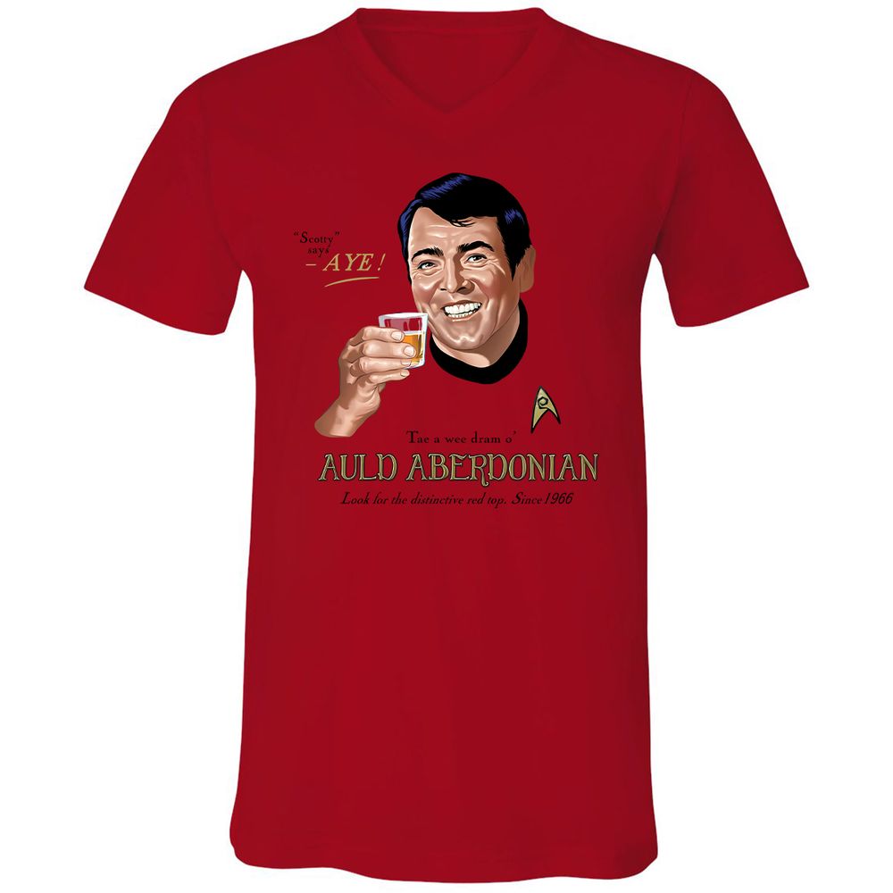 Unisex V-Neck T-Shirt - XNT61TL3 - Red - 3