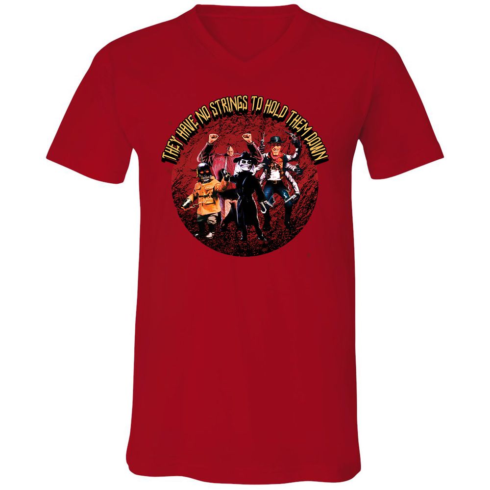Unisex V-Neck T-Shirt - 3V26T4DZ - Red - 3