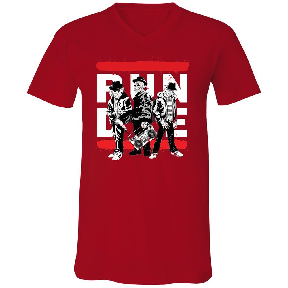 Unisex V-Neck T-Shirt - K5S81PRX - Red - 3