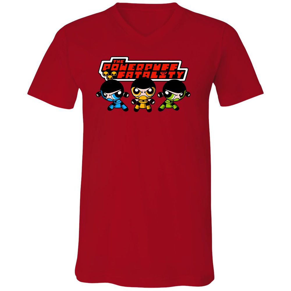 Unisex V-Neck T-Shirt - 3XM66BWP - Red - 3