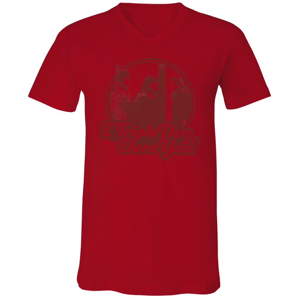 Unisex V-Neck T-Shirt - CAM4X1CL - Red - 3