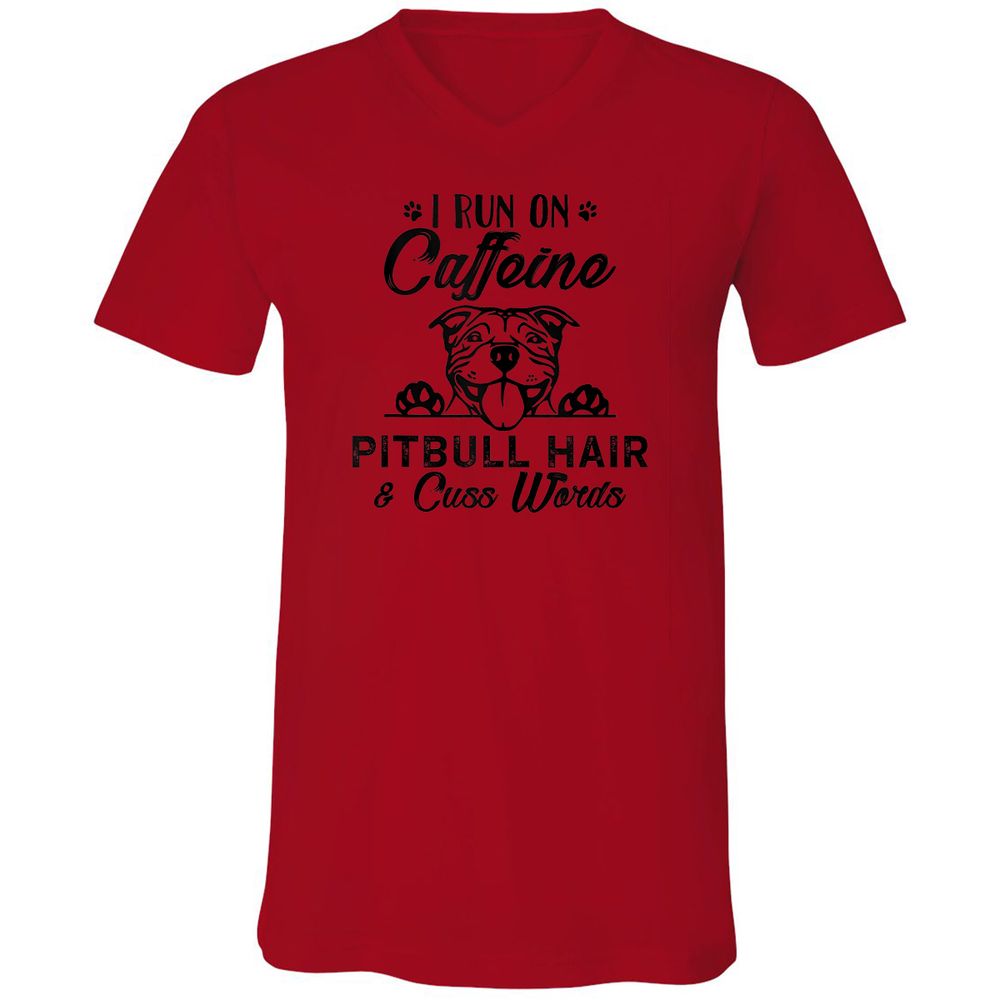 Unisex V-Neck T-Shirt - 9BL9M7BR - Red - 3