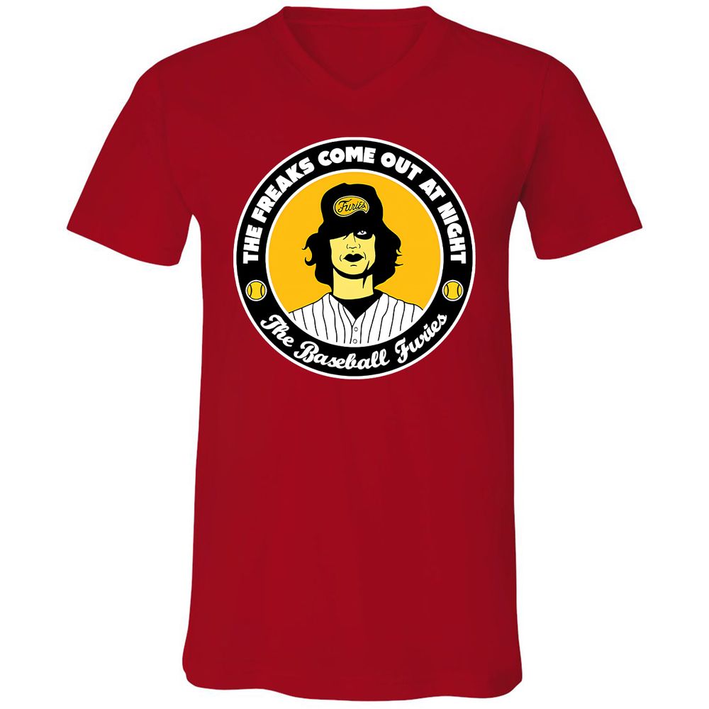 Unisex V-Neck T-Shirt - LVYPQWQS - Red - 3