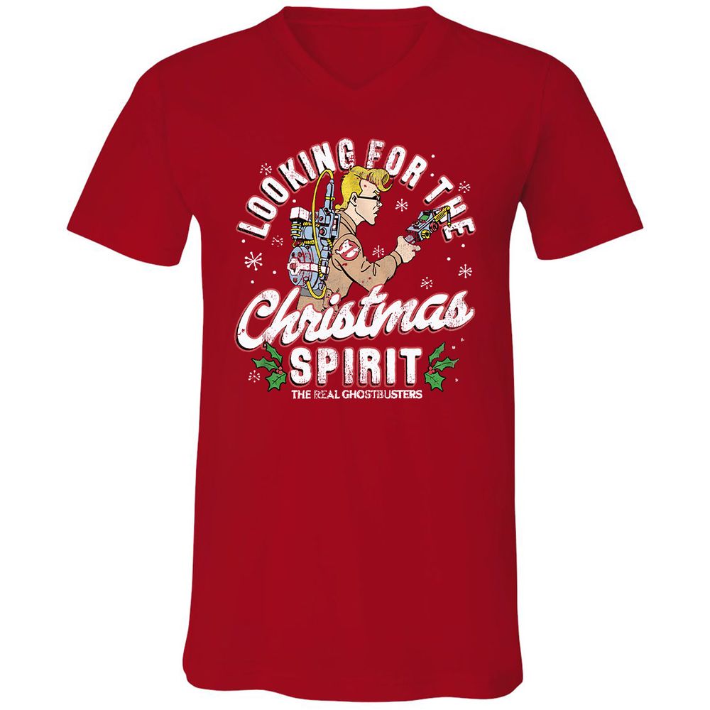 Unisex V-Neck T-Shirt - NBBQM2MS - Red - 3