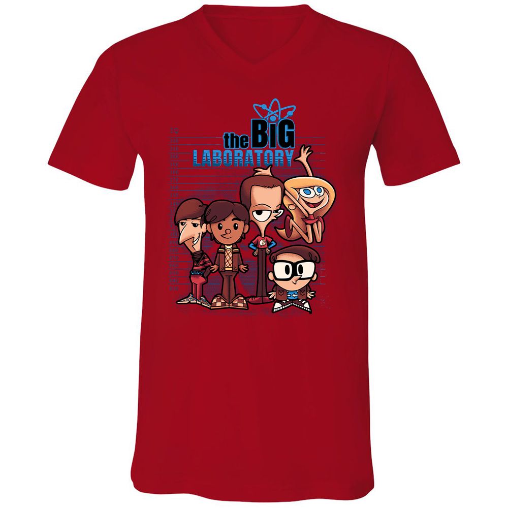 Unisex V-Neck T-Shirt - MA2MKFUB - Red - 3