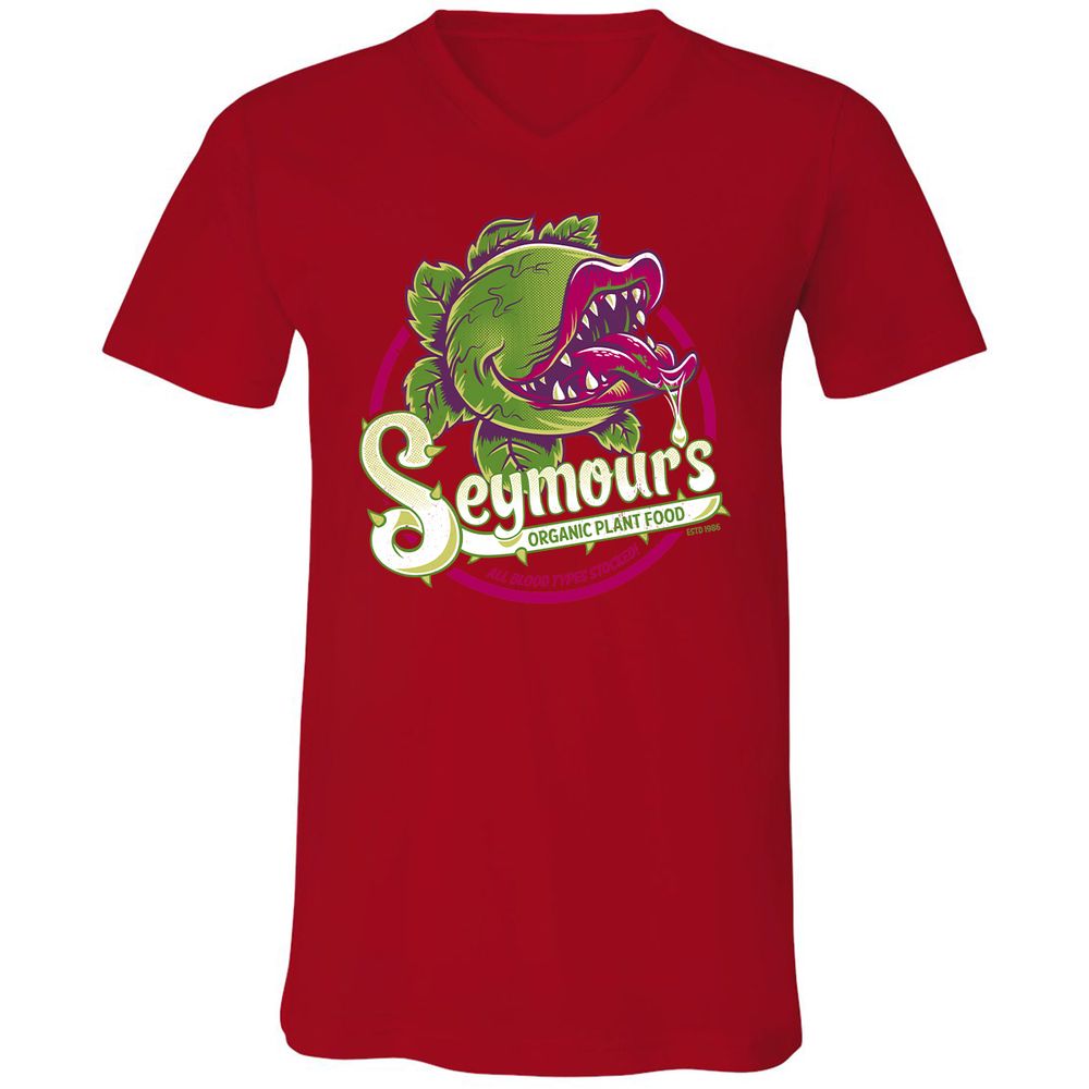 Unisex V-Neck T-Shirt - XXRWZJ1Z - Red - 3