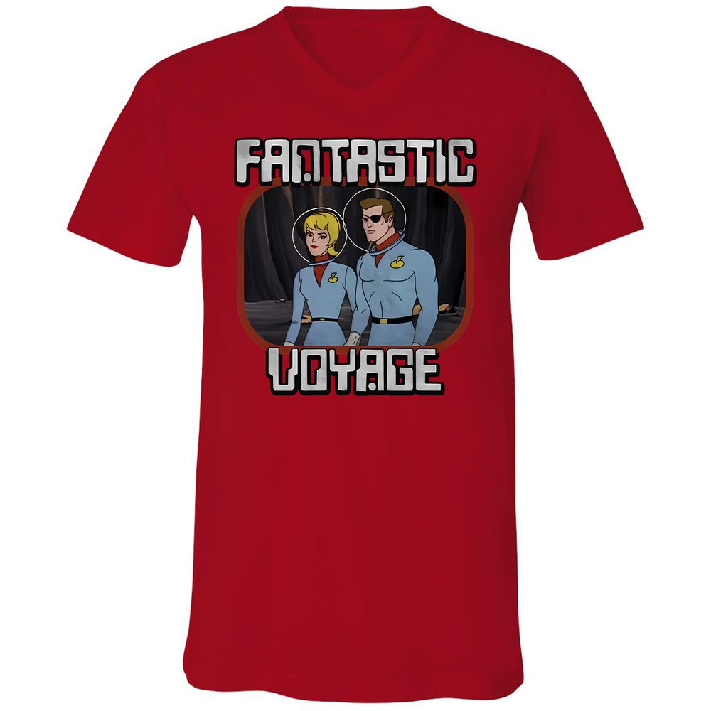 Unisex V-Neck T-Shirt - NTZK2V2J - Red - 3